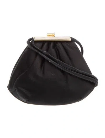 Pre-owned Judith Leiber Satin Evening Bag In Black