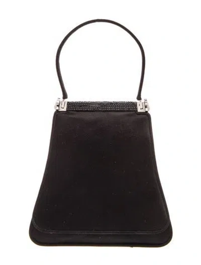 Pre-owned Judith Leiber Satin Evening Bag In Black