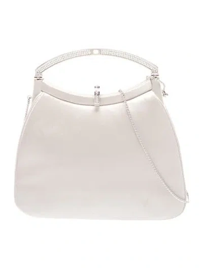 Pre-owned Judith Leiber Satin Evening Bag In Neutrals