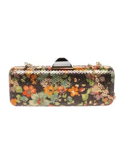 Pre-owned Judith Leiber Sequins Clutch In Blue
