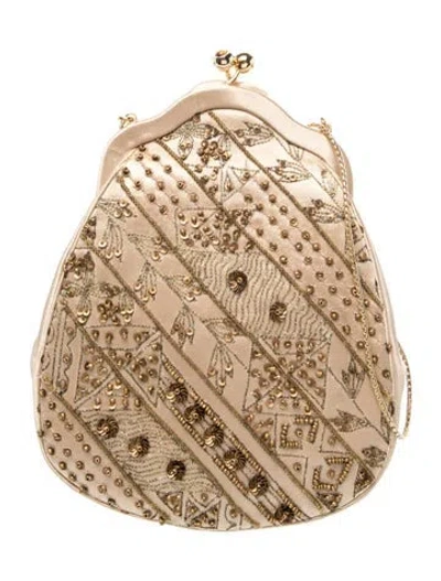 Pre-owned Judith Leiber Sequins Evening Bag In Neutral