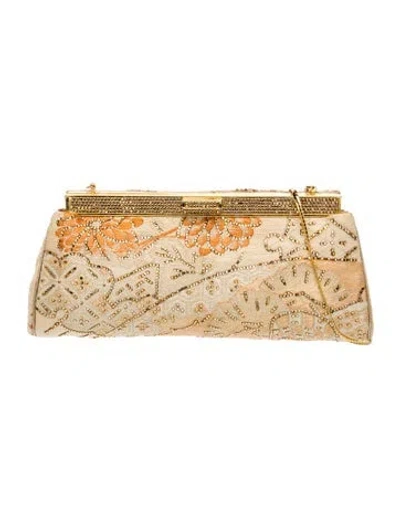 Pre-owned Judith Leiber Sequins Evening Bag In Neutrals