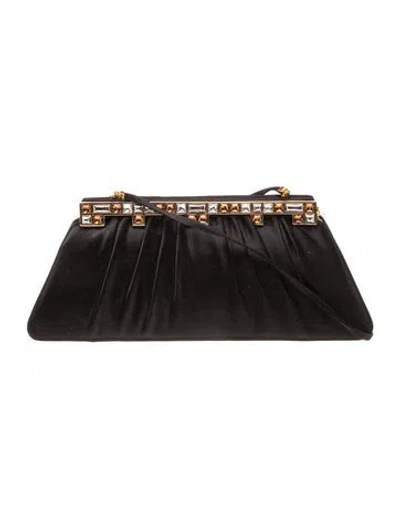 Pre-owned Judith Leiber Sequins Shoulder Bag In Black