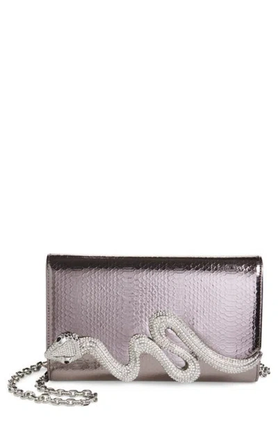 Judith Leiber Serpent Fizzoni Snake Embossed Faux Leather Clutch In Pattern