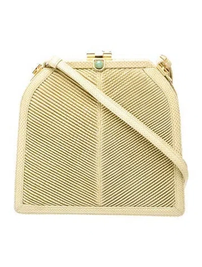 Pre-owned Judith Leiber Shoulder Bag In Green