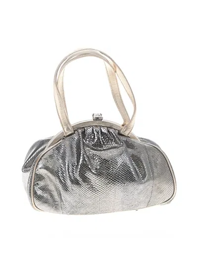 Pre-owned Judith Leiber Shoulder Bag In Silver