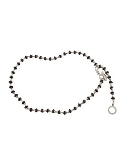 Pre-owned Judith Leiber Skinny Metal Waist Belt In Silver