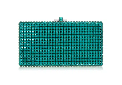 Judith Leiber Sleek Rectangle In Blue
