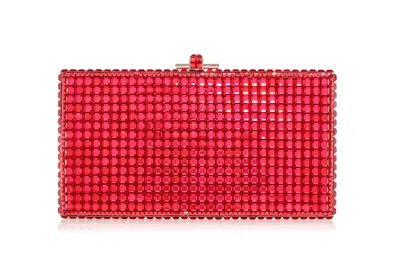 Judith Leiber Sleek Rectangle In Red