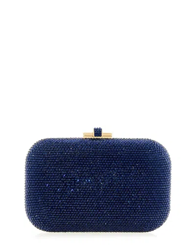 Judith Leiber Slide Lock Clutch In Brown