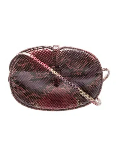 Pre-owned Judith Leiber Snakeskin Shoulder Bag In Multi