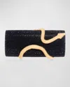 Judith Leiber Spiral Snake Crystal Minaudiere In Champagne Jet