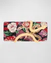 Judith Leiber Spiral Snake Forbidden Garden Minaudiere In Champagne Jet Multi