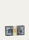 Judith Leiber Stack Of Cash Billions Clutch Bag In Black/white