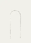 Judith Leiber Standard Short Chain Shoulder Strap In Silver