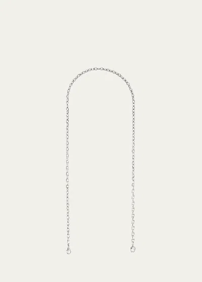 Judith Leiber Standard Short Chain Shoulder Strap In Silver