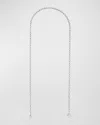Judith Leiber Standard Short Chain Shoulder Strap In Silver