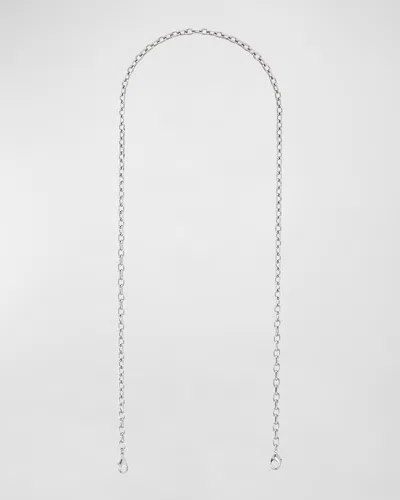 Judith Leiber Standard Short Chain Shoulder Strap In Silver
