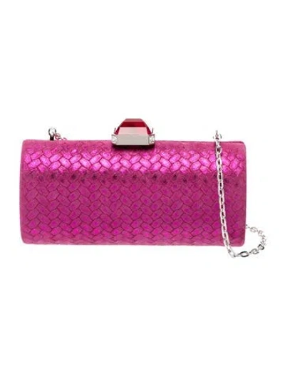 Pre-owned Judith Leiber Suede Clutch