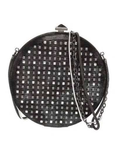 Pre-owned Judith Leiber Suede Minaudière In Multi