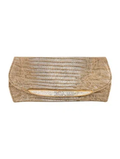 Pre-owned Judith Leiber Sunglass Case In Neutral