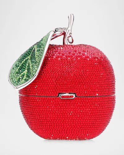 Judith Leiber Sweetie Apple Crystal Clutch Bag In Slsmt