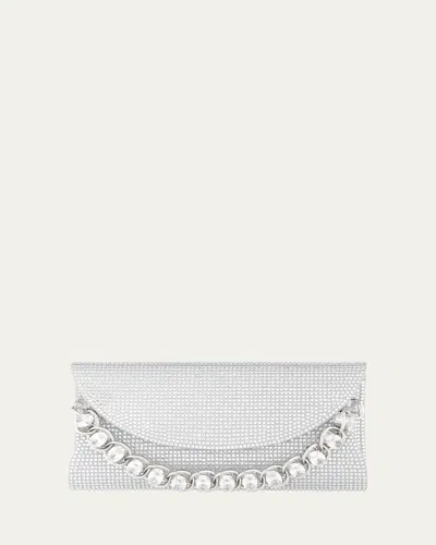 Judith Leiber Taylor Crystal Chain Clutch Bag
