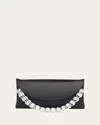 Judith Leiber Taylor Crystal Satin Clutch Bag
