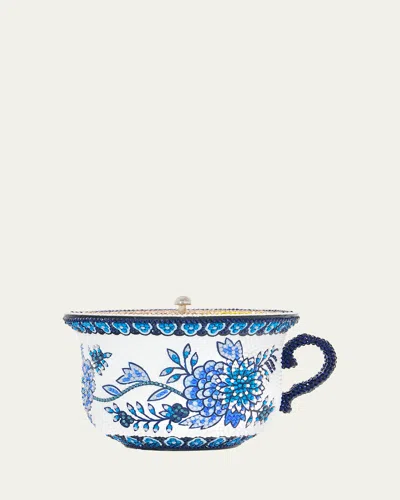 Judith Leiber Teacup Tranquili-tea Minaudiere In Red