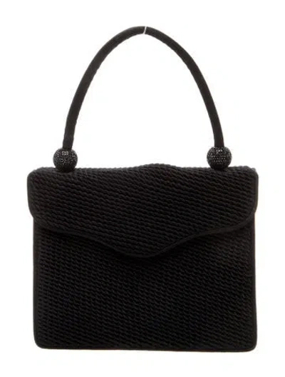 Pre-owned Judith Leiber Top Handle Bag In Black