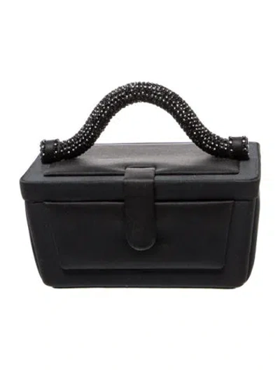 Pre-owned Judith Leiber Top Handle Bag In Black