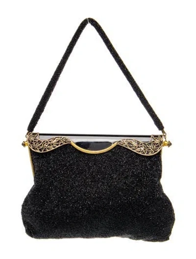 Pre-owned Judith Leiber Top Handle Bag In Black
