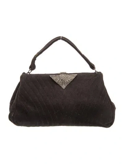 Pre-owned Judith Leiber Top Handle Bag In Black