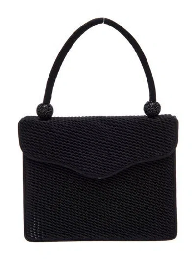 Pre-owned Judith Leiber Top Handle Bag In Black