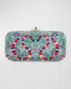 Judith Leiber Transformation Snake Long Slide Minaudiere In Champagne Denim Blue