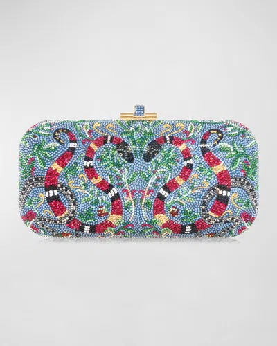 JUDITH LEIBER TRANSFORMATION SNAKE LONG SLIDE MINAUDIERE