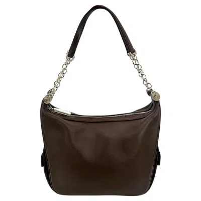 Pre-owned Judith Leiber Vintage Brown Leather Shoulder Bag