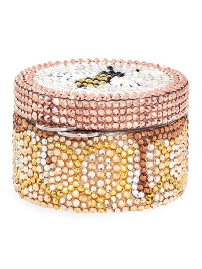Judith Leiber Women's Crystal-embellished Bee Miniature Pill Box In Multi