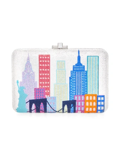 Judith Leiber Women's New York Skyline Crystal Clutch In Neutral