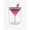 Judith Leiber Womens Martini Candy Crystal Clutch-bag Silver Ruby Multi In Silver Ruby Multi