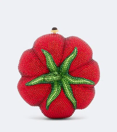 Judith Leiber X Disney Magic Coach Pumpkin Clutch In Red