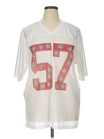 Pre-owned Judith March 3/4 Sleeve T-shirt In Ivory