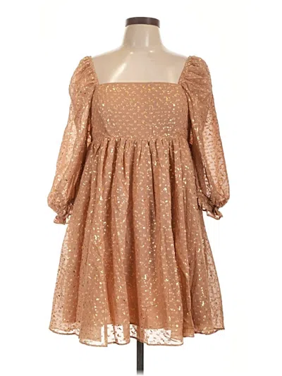 Pre-owned Judith March Casual Dress In Tan