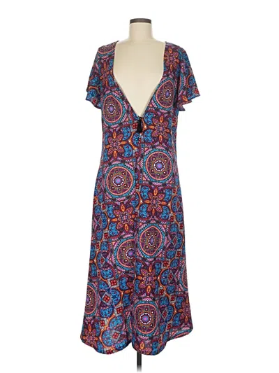 Pre-owned Judith March Kimono In Blue