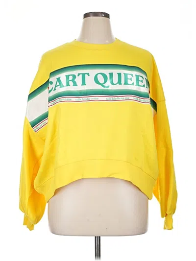 Pre-owned Judith March Pullover Sweater In Yellow