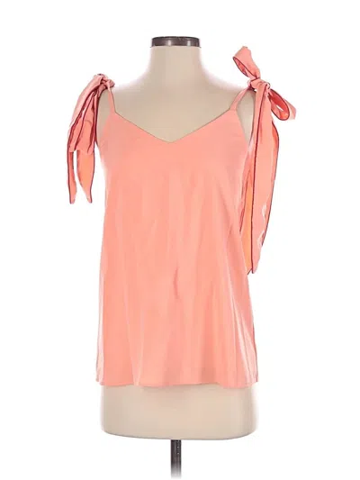Pre-owned Judith March Tank Top Orange Cold Shoulder Neckline Tops