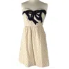 Judith March Women's Sweetheart Bow Dress In Cream In White