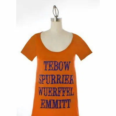 Judith March Women's University Of Florida Boys Of Fall Tee In Orange