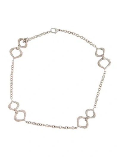 Pre-owned Judith Ripka Chain Necklace, 20" In Multicolor