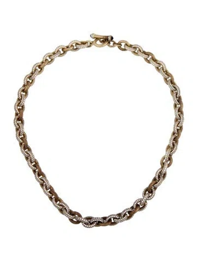 Pre-owned Judith Ripka Cubic Zirconia & Amethyst Collar Necklace, 18.5" In Multicolor